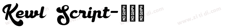 Kewl Script字体转换